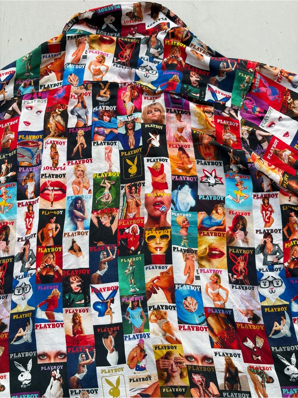 Men's Playboy x PacSun Shirt Multicolor All-Over S Button Classic Collector City